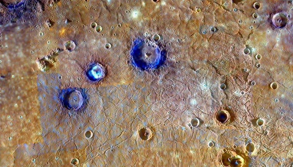 One of the craters of Mercury.