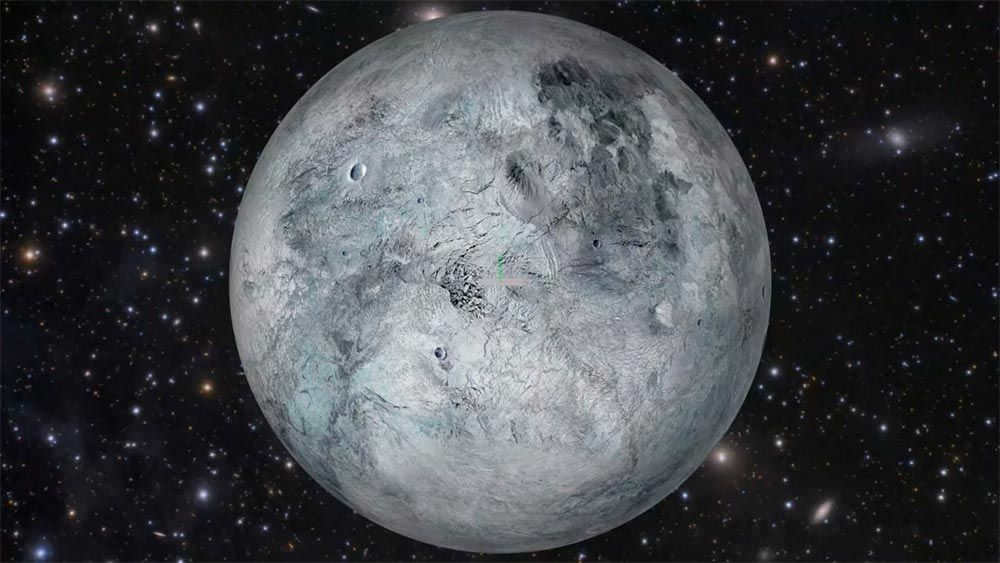No one knows what the surface of the dwarf planet Erida looks like, but it is most likely similar to Pluto's surface
