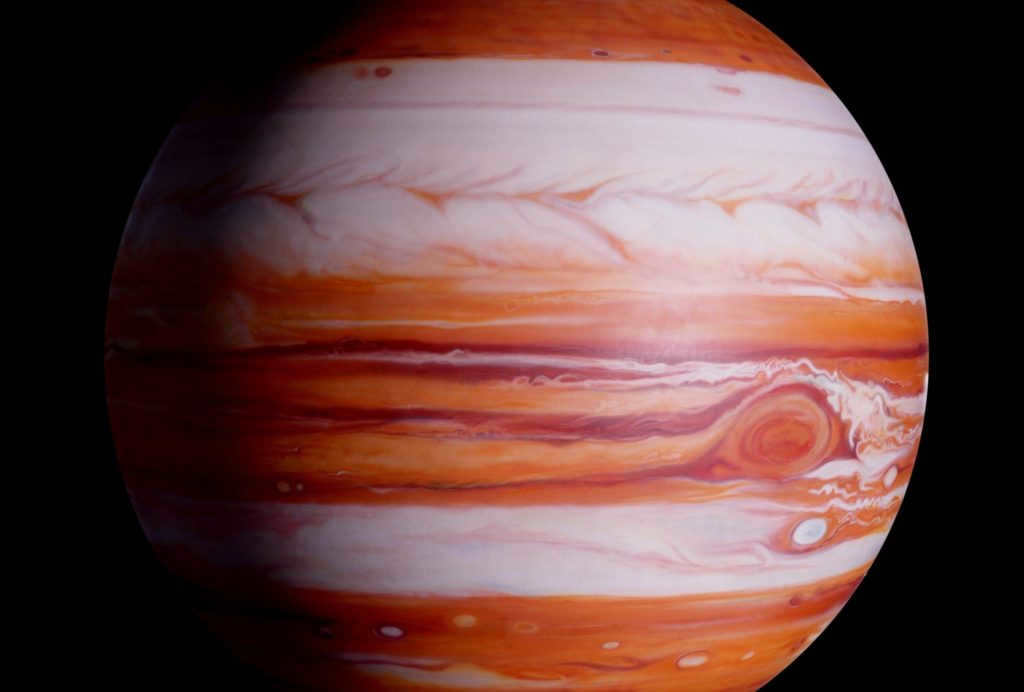 Image of Jupiter in a red filter