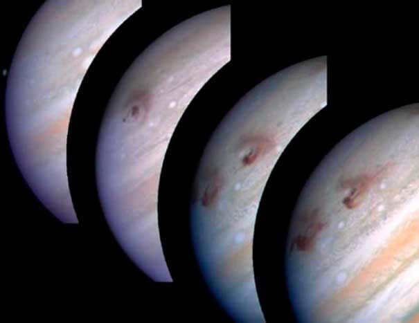 Fall of Shoemaker-Levy Comet