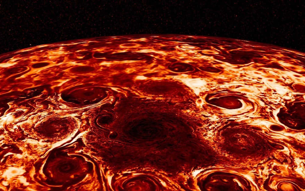 Infrared image of Jupiter