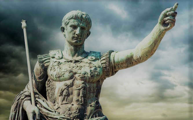 Sculpture of Emperor Octavian Augustus