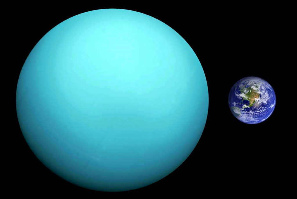 Comparison of Uranus and Earth