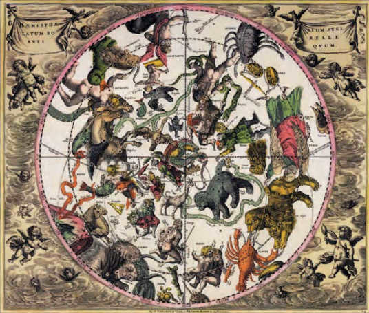 An 18th century illustration of the constellations of the Northern Hemisphere