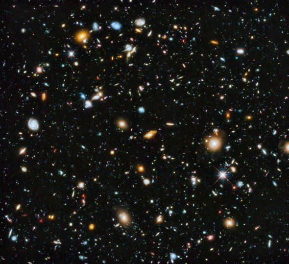 images of distant galaxies
