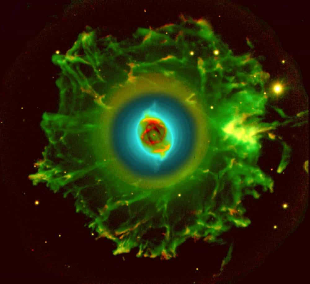 The Hubble Telescope. The Cat's Eye Nebula.