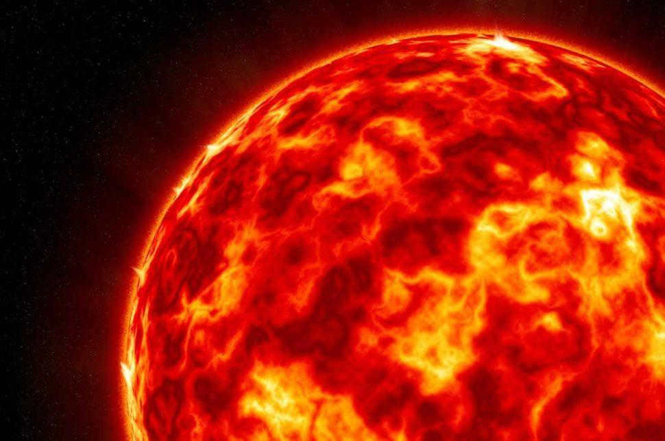 Sun, star, space, fire, heat, red, illustration