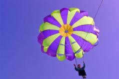 Who invented the first parachute?