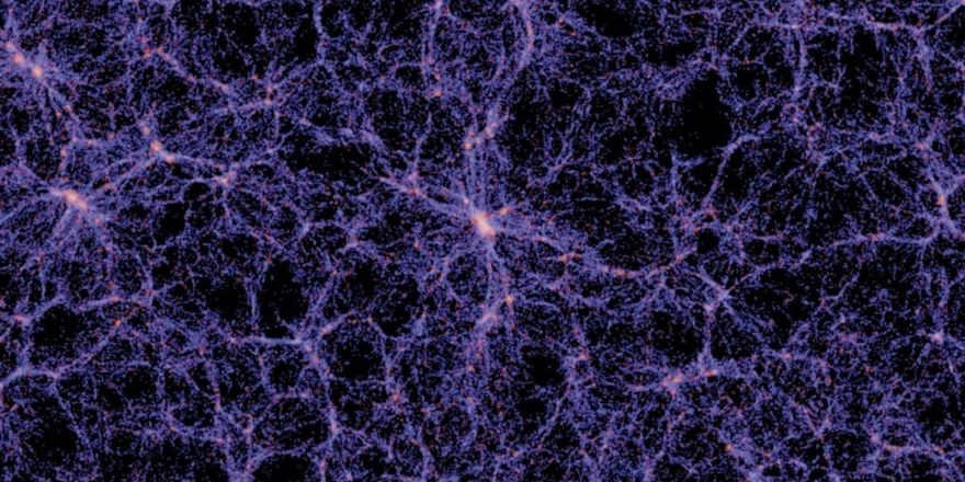 An artistic representation of the distribution of dark matter in the universe. Photo: NASA