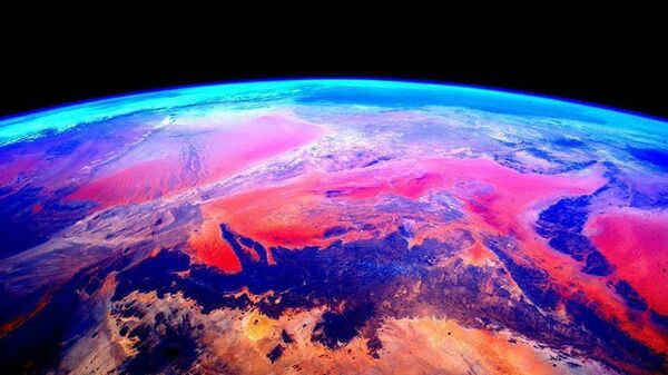 Earth filmed from the International Space Station