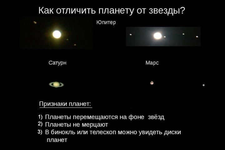 how to tell the difference between a star and a planet