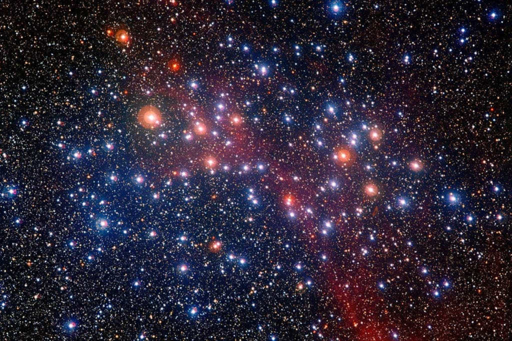 Different color of stars