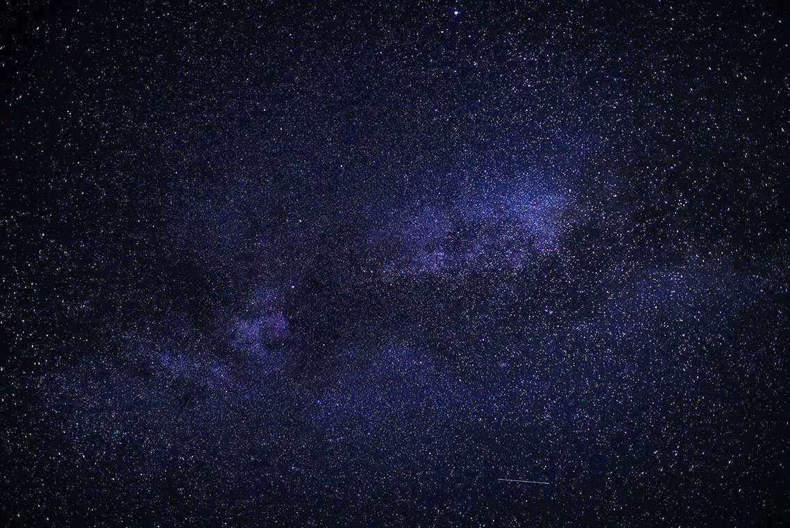 The Milky Way in the night sky