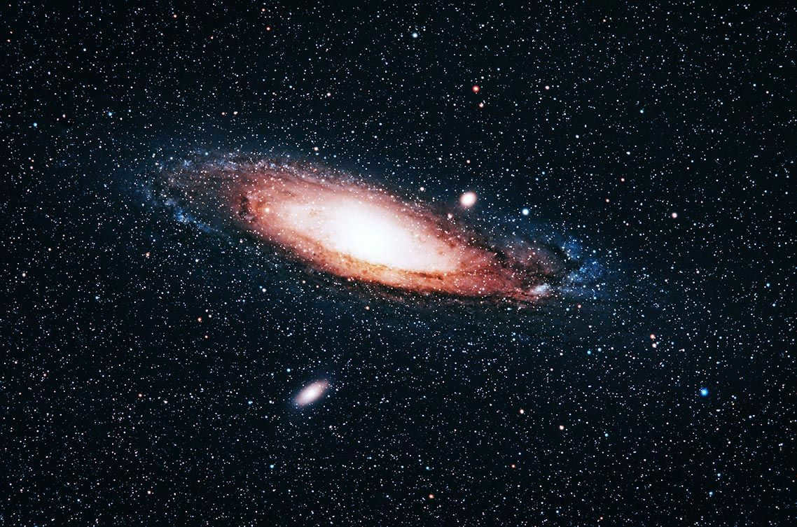 Andromeda Nebula photo from Earth in high quality