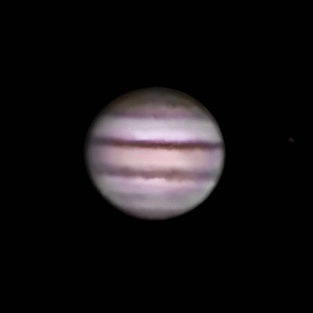 Jupiter at maximum magnification