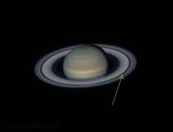 Cassini's highly visible division
