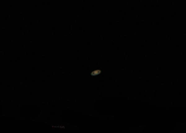 Saturn through a 60mm telescope