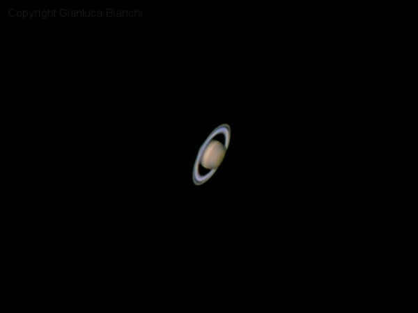 Saturn through a 127-mm telescope