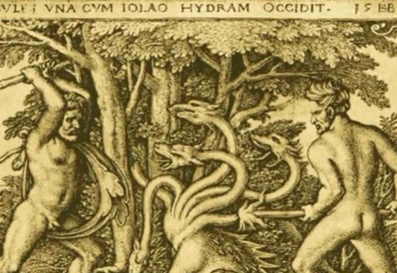 Illustration of the myths of Hercules