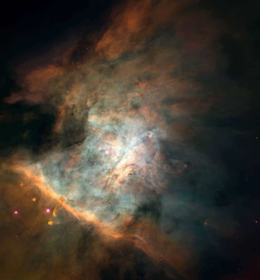 The Orion Nebula in true color