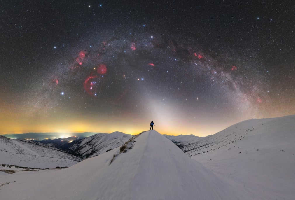 How the Milky Way looks from the Lower Tatra Mountains in Slovakia.