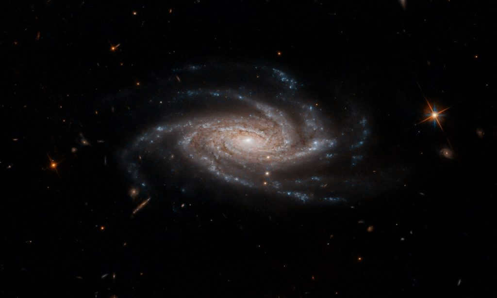 Image of the Milky Way with its companions - dwarf galaxies