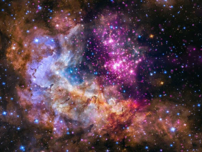 Giant star cradles Stars, Milky Way, Star cluster, Longpost
