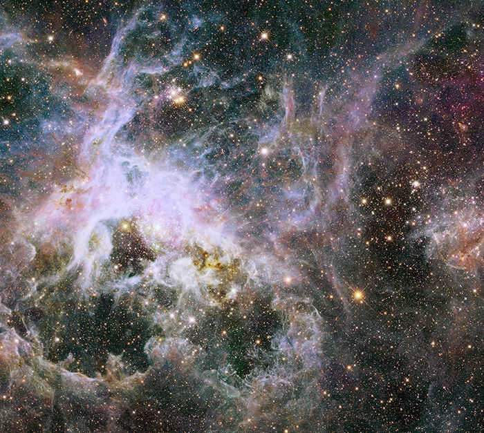 Giant Star Cradles Stars, Milky Way, Star Cluster, Longpost