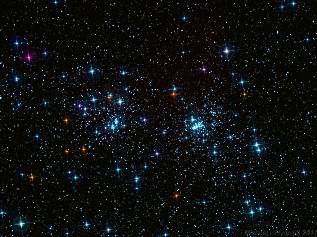 Perseus h and x double star cluster