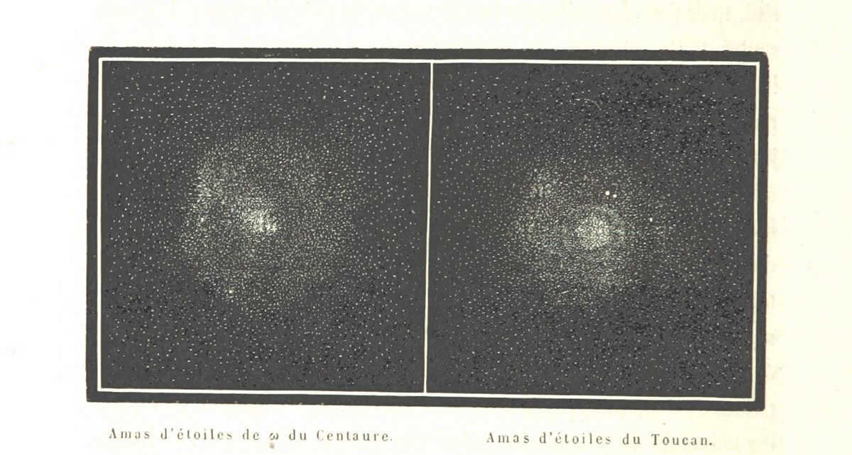 Espace celeste de la nature tropicale Omega Centauri and 47 Tucanae 