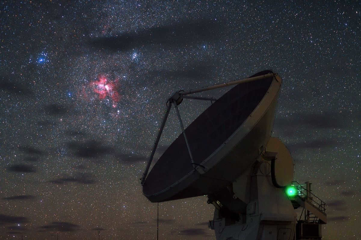 Starbirth over ALMA, Southern Pleiades, Carina Nebula and Wishing Well Cluster