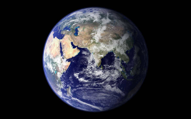 View of the Earth from space