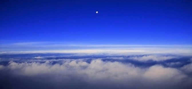 Sky above clouds