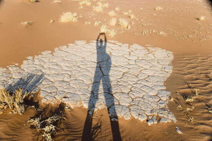 At other times of the day, you need to know more or less the exact time to figure out the direction of the shadow.