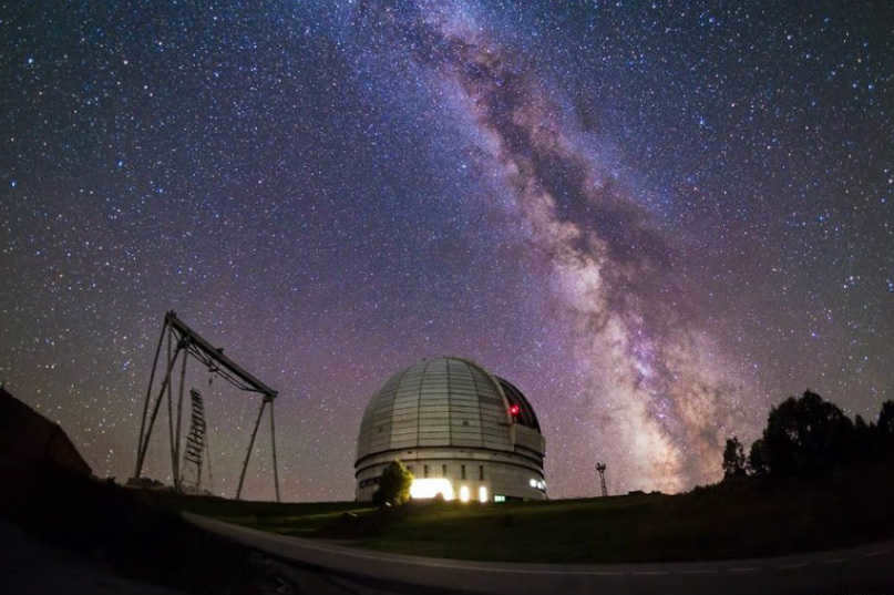 Special Astrophysical Observatory on the top of Semirodniki Mountain near the village of Zelenchukskaya.