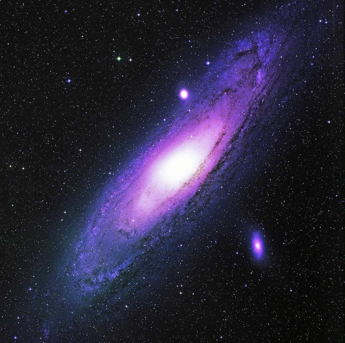 Photo of the Andromeda Nebula (FITS post-processing in Adobe Photoshop 2021)