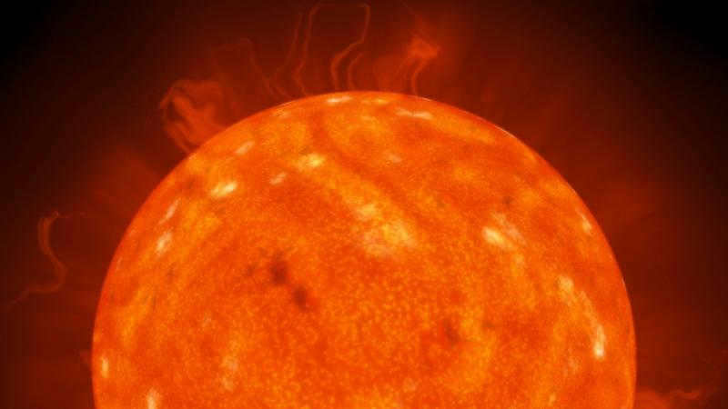 the sun in a telescope