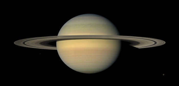 The size and mass of the planets in the solar system