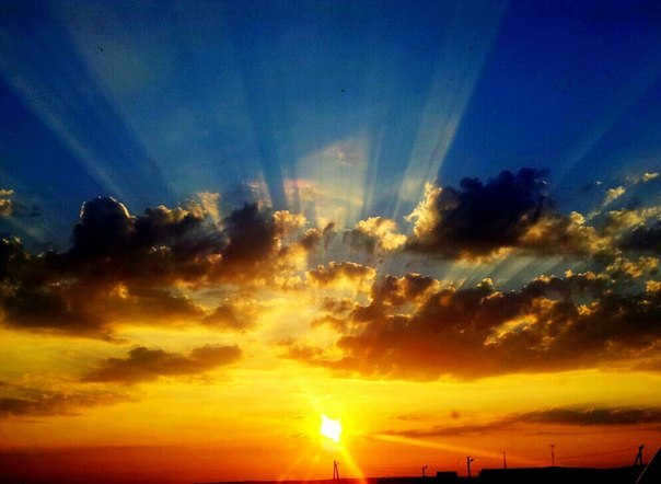 Where the sun rises and sets