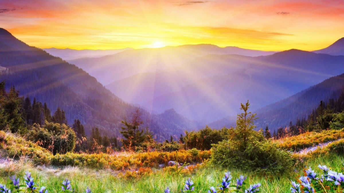 Where the sun rises and sets