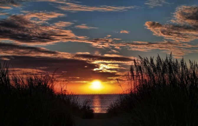 Where the sun rises from and where it sets