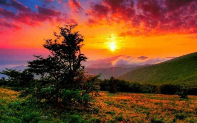how the sun sets