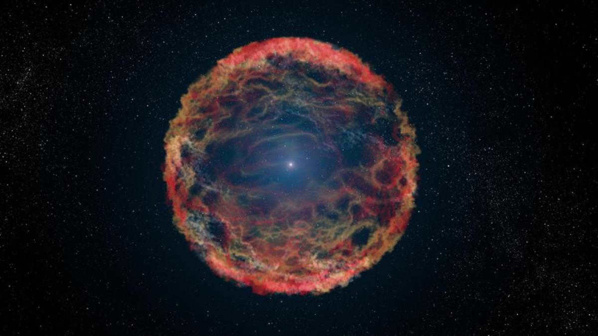 How a black hole forms in space