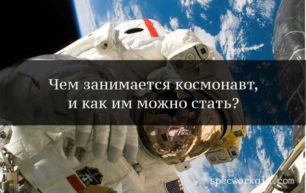 Profession cosmonaut