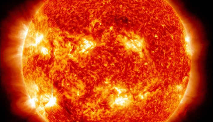 Transformation of the Sun into a red giant