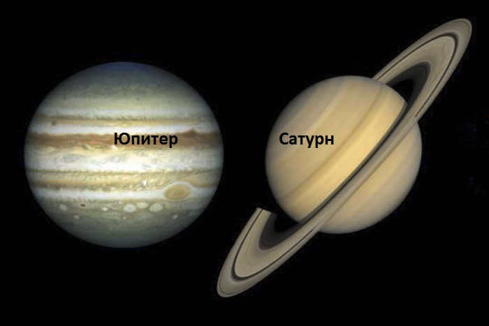 Jupiter and Saturn