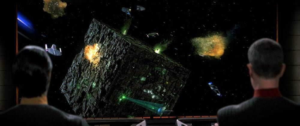 The Borg Collective travels the galaxy in perfectly shaped ships - often in the form of a cube. Source: CBS