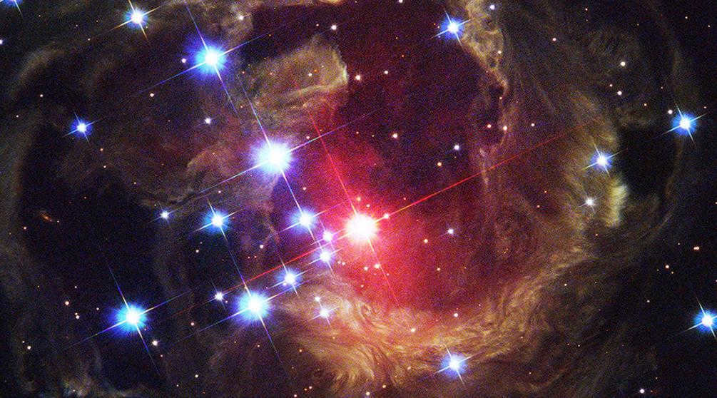 A still from the movie "The Universe Through the Eyes of a Telescope. 