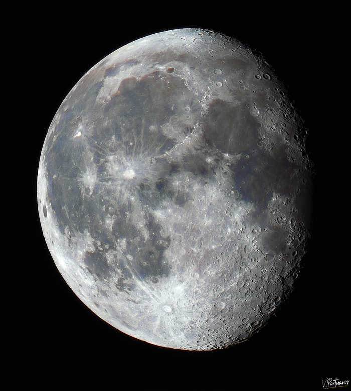 Waning Moon, 05.08.2023, 01:14, 85.6% Photography, Nature, Sky, Moon, Cosmos, Astrophoto