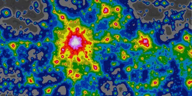 How to look at the starry sky: use a light map